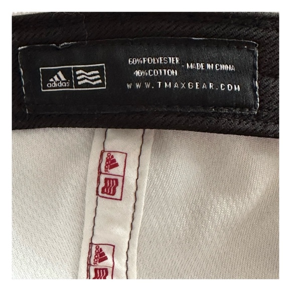 ADIDAS Baseball Adjustable Hat Cap One Size Logo Cotton Brown White - Picture 6 of 6